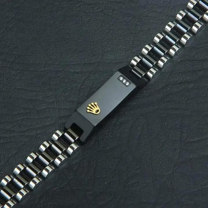 Black rolex bracelet view 2
