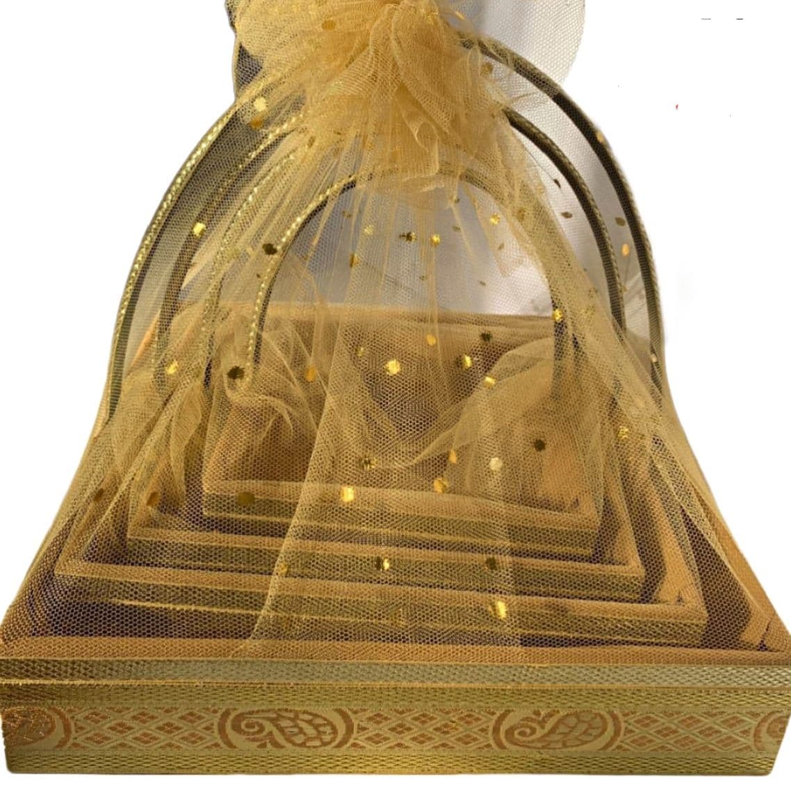 5 piece golden basket